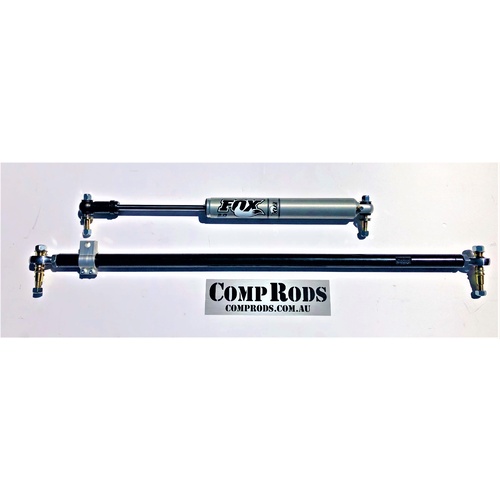 Heim joint draglink toyota landcruiser comp rods standard to 3 inch with fox steering damper