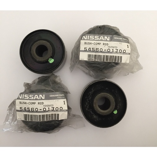 Genuine Nissan Front Radius Arm To Diff Bushes Suit GQ GU Rubber set of 4 